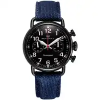 Seagull PVD Black Case Hand Wind Mechanical Chronograph Chinese Military Watch Luminous Arabic Numerals Black Dial 811.23.5025H