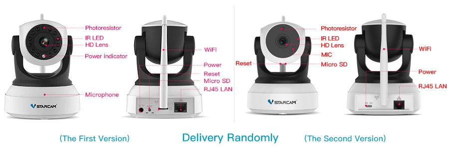 VStarcam Draadloze Beveiliging IP камера Wifi IR-Cut Nachtzicht аудио Opname наблюдение Netwerk Крытый Babyfoon C7824WIP