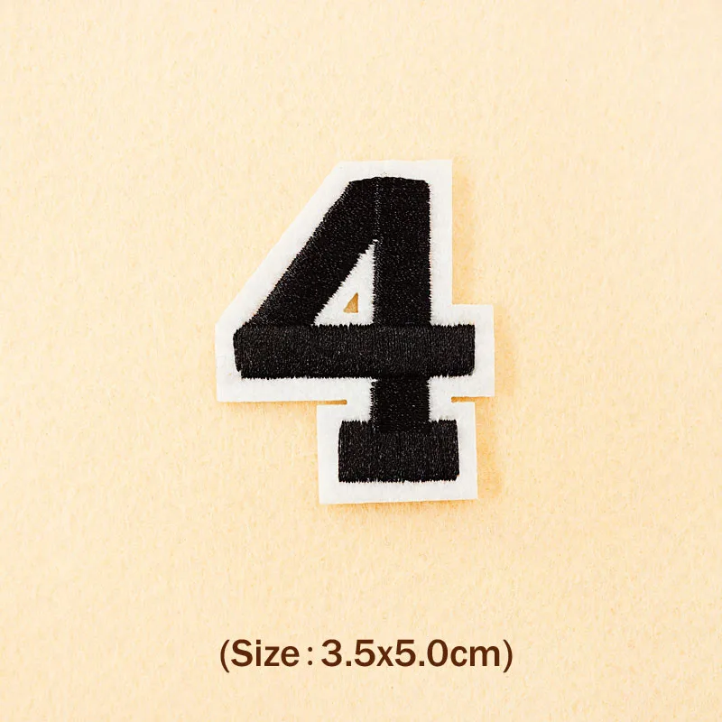 Number: 0 1 2 3 4 5 6 7 8 9 Size:3.8*5cm Patch Embroidered Applique Sewing Clothes Stickers Garment Apparel Accessories Synthetic Leather Fabric & Sewing Supplies