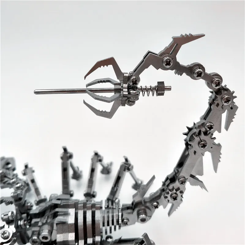 Робот насекомое Скорпион из нержавеющей стали Металл 3D DIY модели наборы головоломки детские игрушки хобби для мальчиков сплайсинг Скорпион строительные brinquedos
