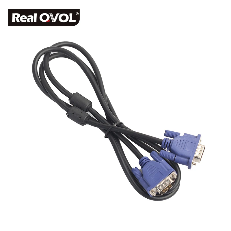 1.5m VGA Extension Cable HD 15 Pin Male to Male VGA Cable Cord Wire