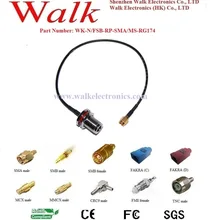 ВЧ-кабель: N гнездовой разъём для подключения к RP-SMA мужской прямой с кабель RG174