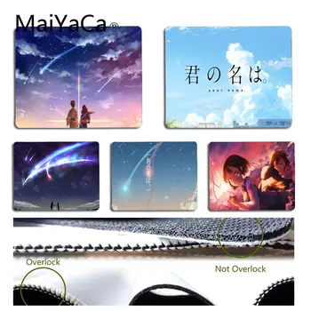 

MaiYaCa Hot Sales Animation Movie Your Name Kimi No Na Wa DIY Design Pattern Game mousepad Size for 18x22cm 25x29cm Mousemats