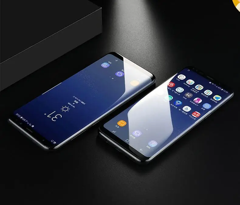 4D полное покрытие Стекло пленка для samsung Galaxy S9+ S9 плюс Примечание 8 9 Экран закаленное Стекло изогнутый край полный охват 50 шт./лот