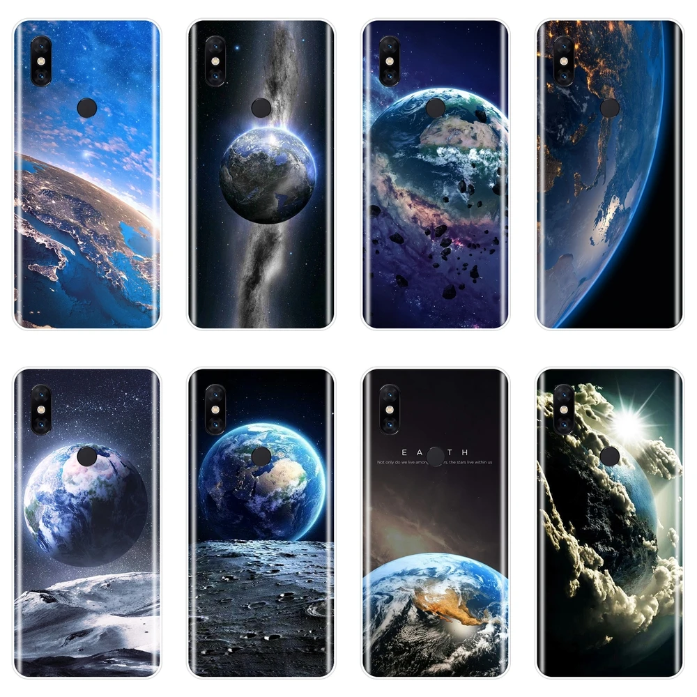 Крутой мужской чехол для телефона Space Earth Blue Star Xiaomi Mi Mix 1 2 2S 3 силиконовый мягкий Max