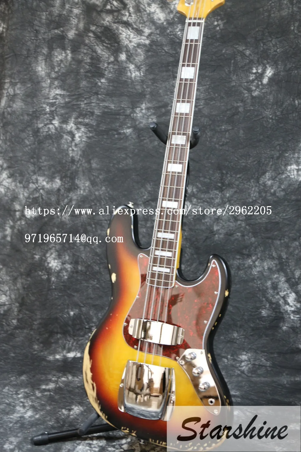 Дизайн Relic электрическая бас гитара SR-037 1961 FD Джаз 4 струны SR-037 Relic ручной работы липа тела