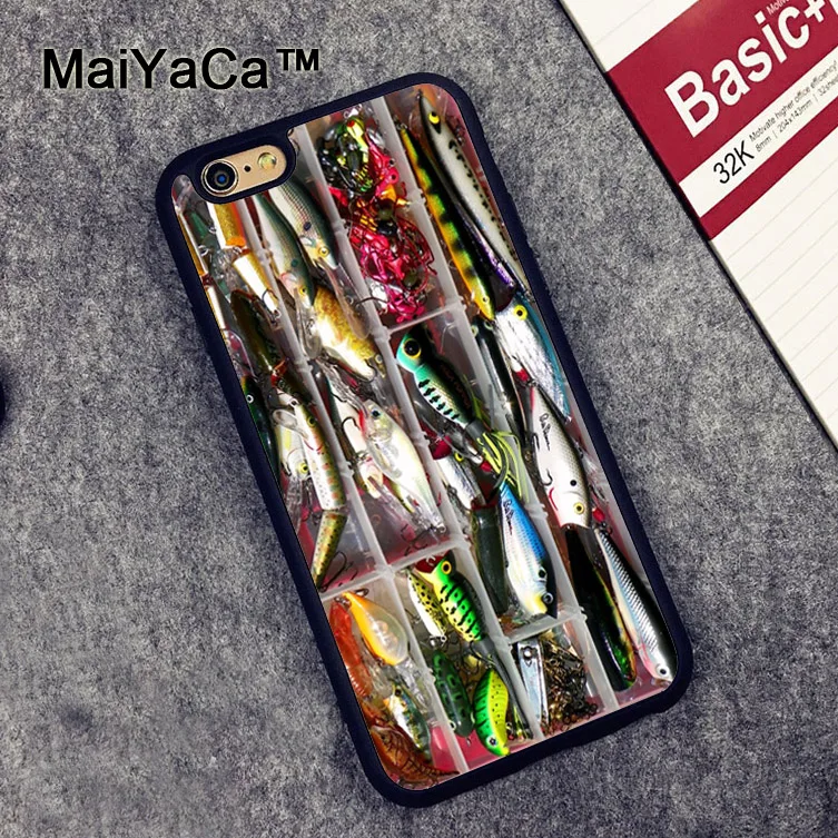 

MaiYaCa Fishing Tackle Box Phone Case Skin Shell For iphone 7 8 6 6S Plus X XR XS MAX 5 5S SE Cover Coque