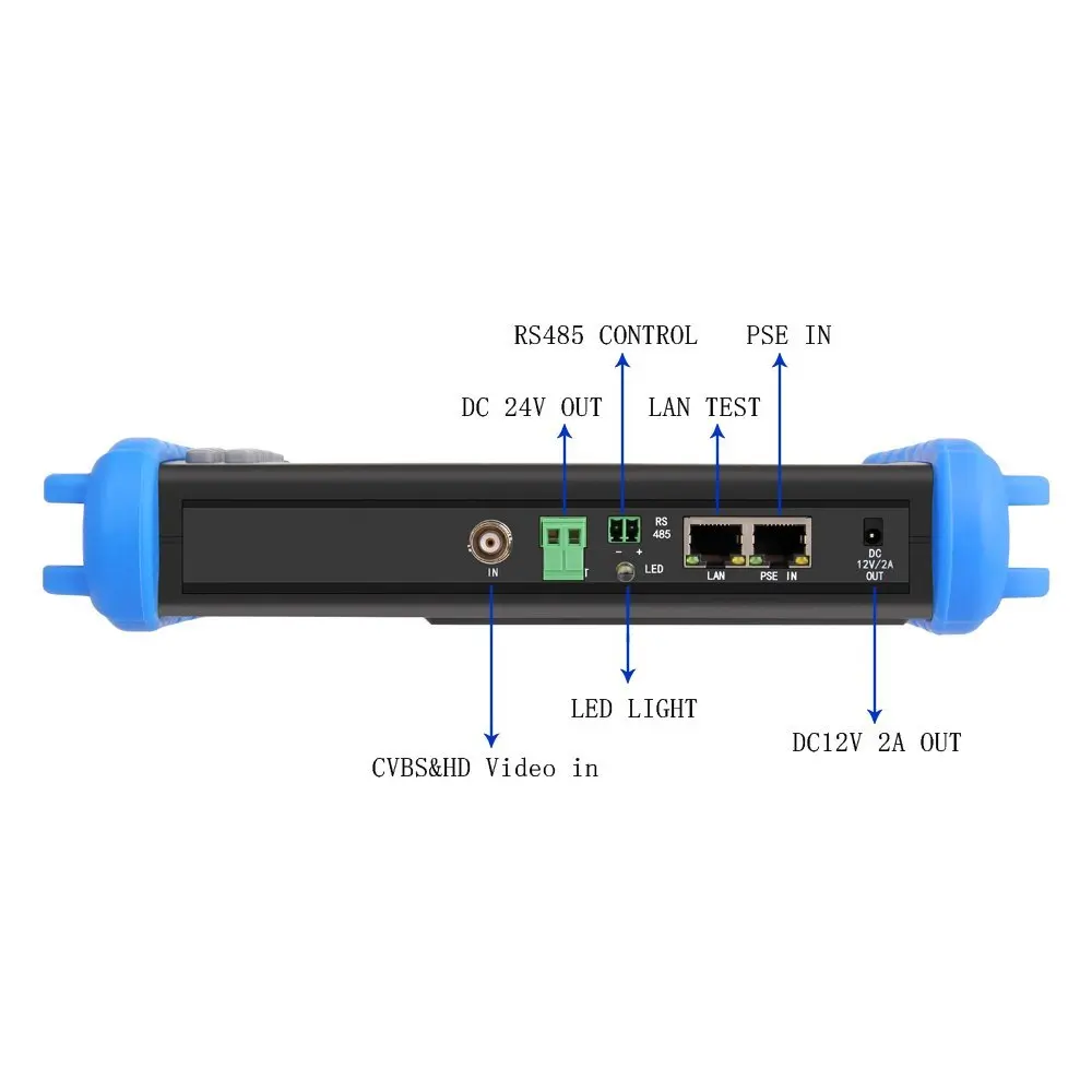7 дюймов H.265 4 к IP CCTV тестер монитор IP CVBS Аналоговый тестер HDMI вход Wifi ONVIF Поддержка 12V2A POE выход HDMI