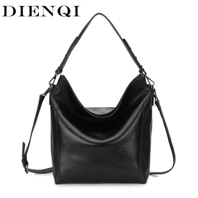 DIENQI сумка женская из натуральной кожи Наплечная Сумка Хобо женские сумки из натуральной кожи большая женская сумка-тоут ручная сумка-мессенджер
