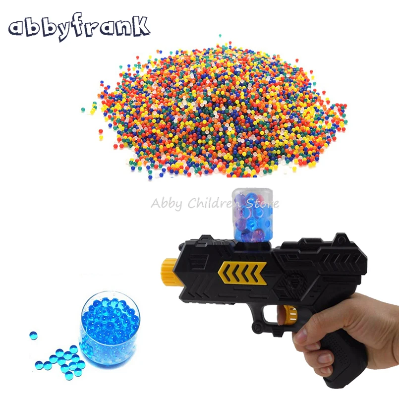 Abbyfrank 3000 Pcs Color Soft Crystal Bullet Water Gun Paintball Bullet Orbeez Gun Toy Arma Arme