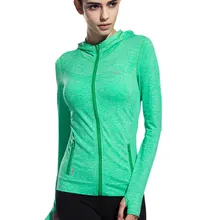 BESGO Женская быстросохнущая куртка для спортзала, фитнеса, бега, йоги, на молнии, бесшовная одежда, Женская Спортивная толстовка с капюшоном, размер S-L