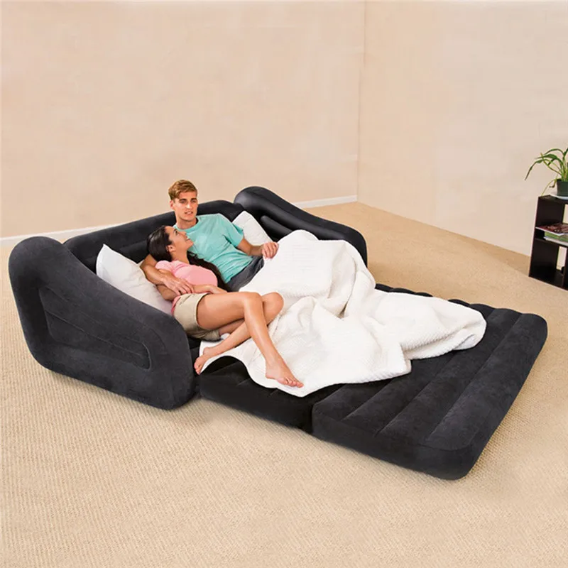 

Double Floor Furniture Air Inflatable Sofa Bed Sleeping Modern Folding Adjustable Sleeper Recliner Chair For Living Room Outdoor