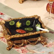 Европейском стиле смолы пепельница персонализированные Главная ежедневно Творческий ретро ресторан КТВ украшения Интимные аксессуары