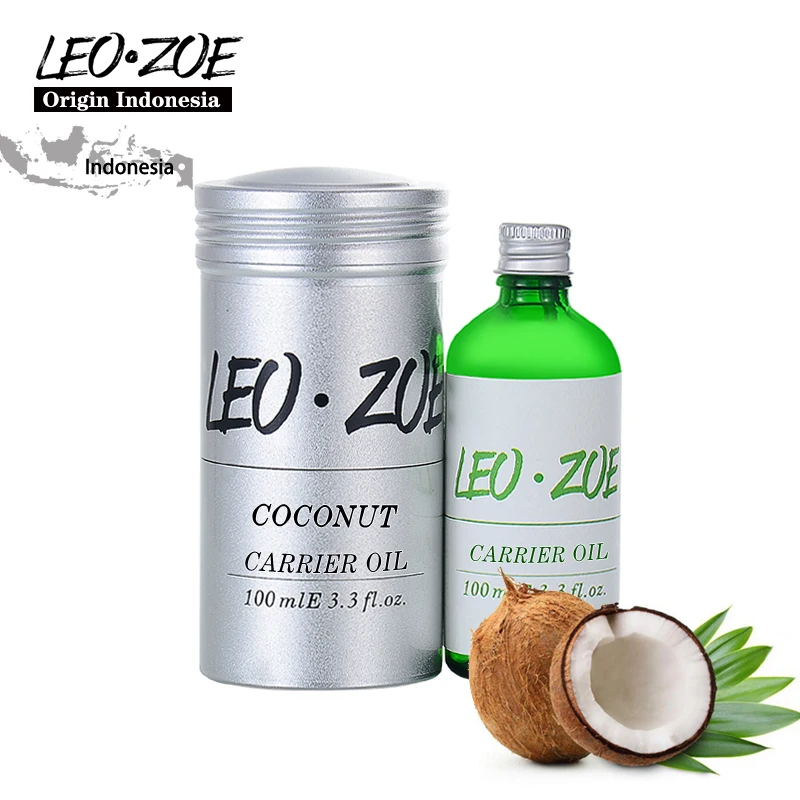 LEOZOE Pure Coconut Oil Certificate Origin Indonesia Authentication Coconut Essential Oil 100ML Huile Essentielle Oils