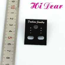 4x4 см черный цвет пластиковые модные украшения серьги-гвоздики Крючки Упаковка для демонстрации карт горячая распродажа