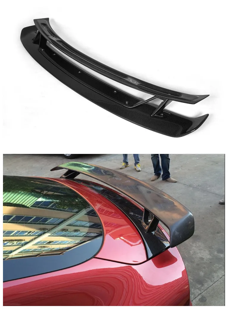 Special Offers HLONGQT Carbon Spoiler Voor Audi A7 S7 RS7 2012.2013.2014.2015.2016.2017 Hoge Kwaliteit Auto Spoilers Auto-accessoires