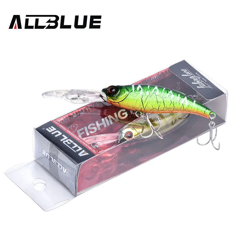 ALLBLUE DEEP CATCHER 75F плавающая рыболовная приманка Shad Minnow 4,5 м искусственная приманка пластиковая 3D Воблер для глаз Приманка для щуки Рыболовная Снасть