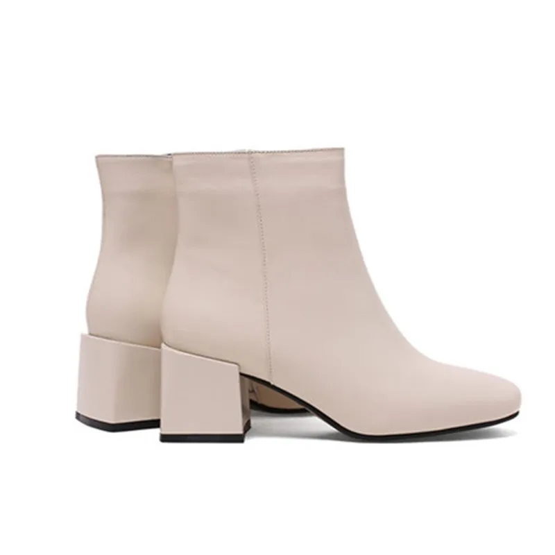 Memunia Nouvelle Fur Bottes Mode Not Cuir With Talons En Casual Femmes black Bas Talon Cheville 2018 Véritable Confortable Fur Carré Bout beige Fur Black 0O8nPkw