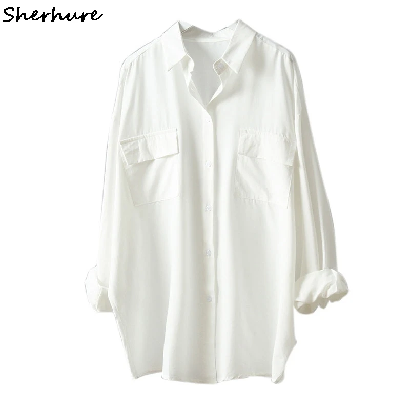 

2019 Autumn Women Cotton White Blouse Korean Long Sleeve Womens Tops And Blouses Vintage Women Shirts Blusas Roupa Feminina Tops