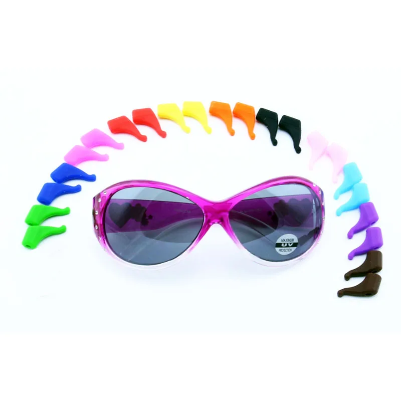 Wholesale 100pcs kid silicone eyeglasses eyewear Anti Slip ear hook