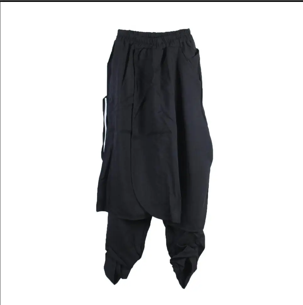 Pria Kasual Celana Palsu Dua Culottes 