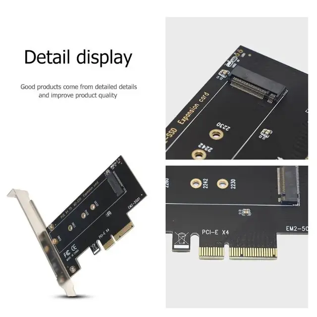 Adaptateur M.2 PCIe X16 Carte D'extension Rapide MKey Pour - Temu France