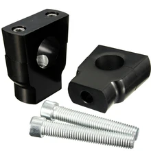 2 шт. 7/" 22 мм CNC мотоцикл алюминиевый рычаг управления адаптер крепление Стояка Зажимы Руля Мотоцикла стояк