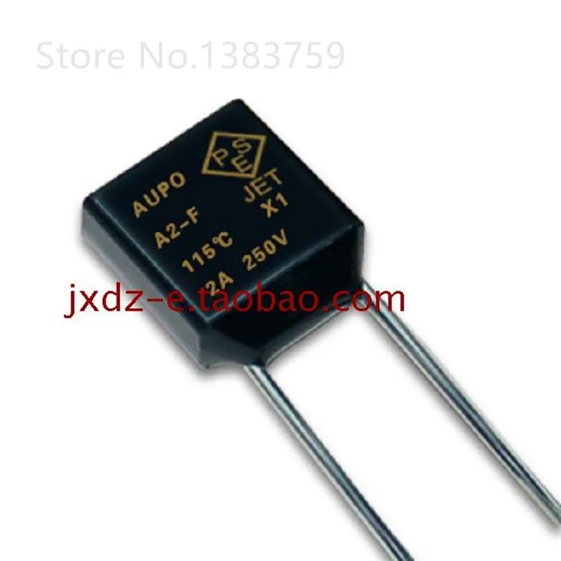 

20pcs AUPO Square Thermal Fuse A2-F 115 degrees 2A 250V RH115