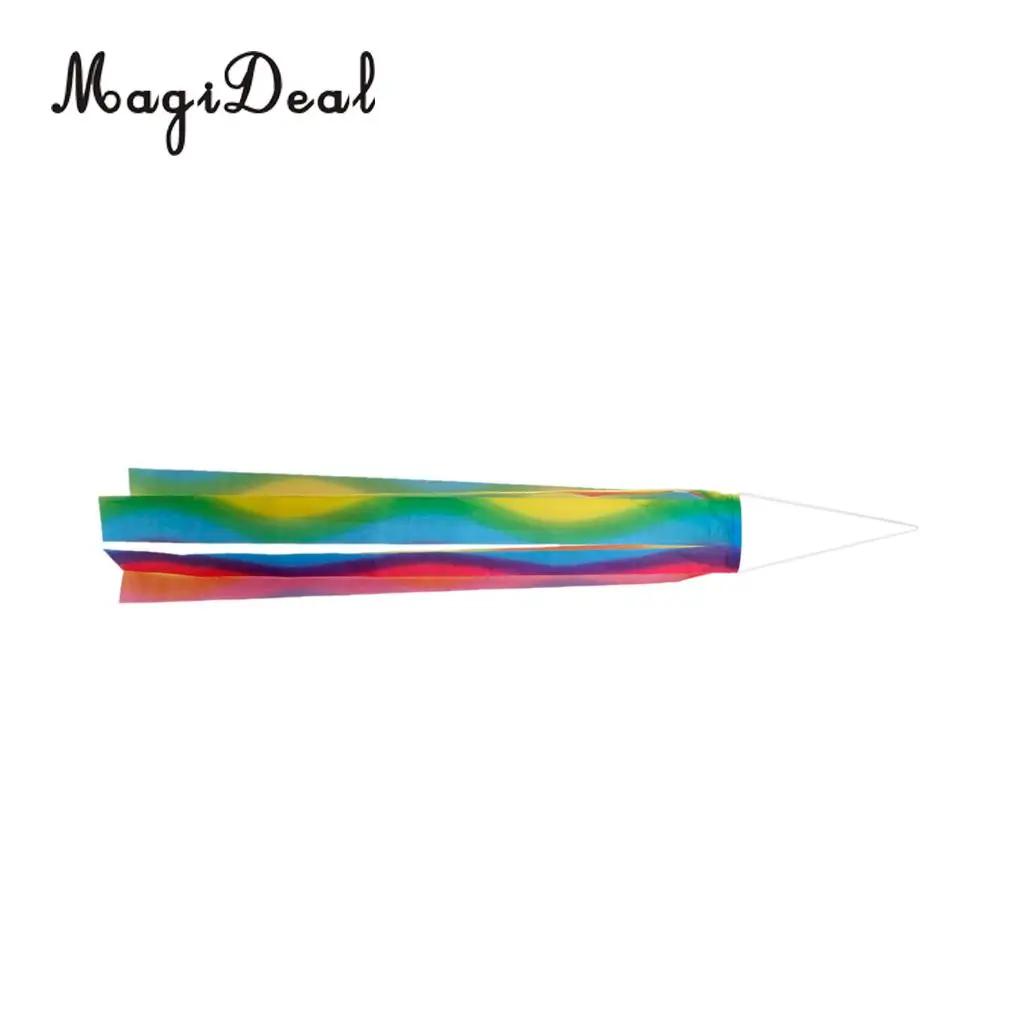 1Pc Japanese Rainbow Windsock Carp Flag Koi Nobori Wind Streamer Hanging Kite Decor for Garden Yard Park Festival Children Toys