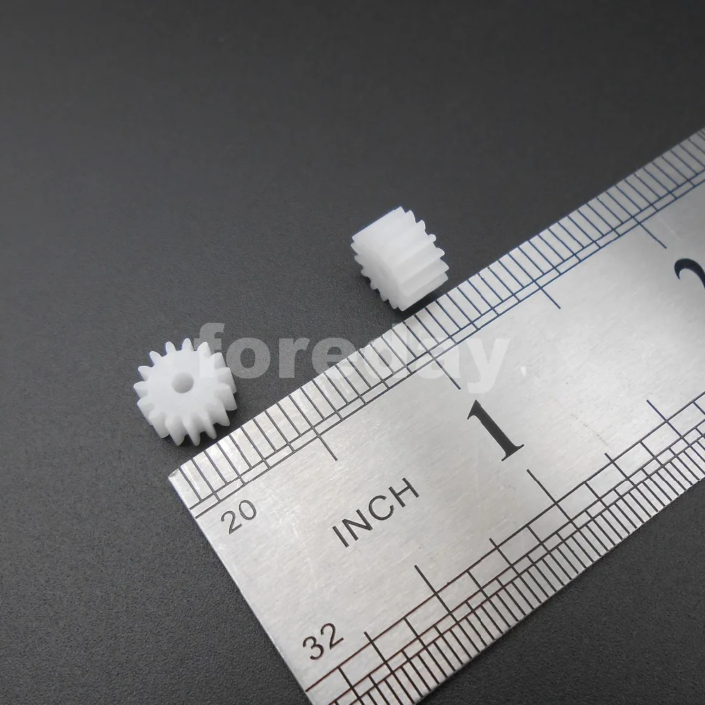 NEW 20PCS 15T2A Gear Modulus 0.5 Aperture 2mm ( 1.95MM ) DIY Model Accessories teeth T=15 Plastic Spur Gears 15 Teeth *FD196X20