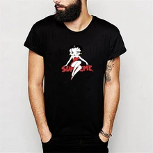 Slipknot t shirt women 16SS summer fashion funny betty boop tee shirt homme captain america trasher tee men size s-3xl Unisex