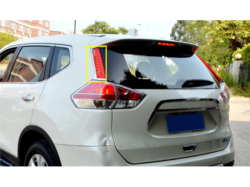Rear window side cover LED light trim decoration for nissan Rogue x-trail 2014 2015-2018