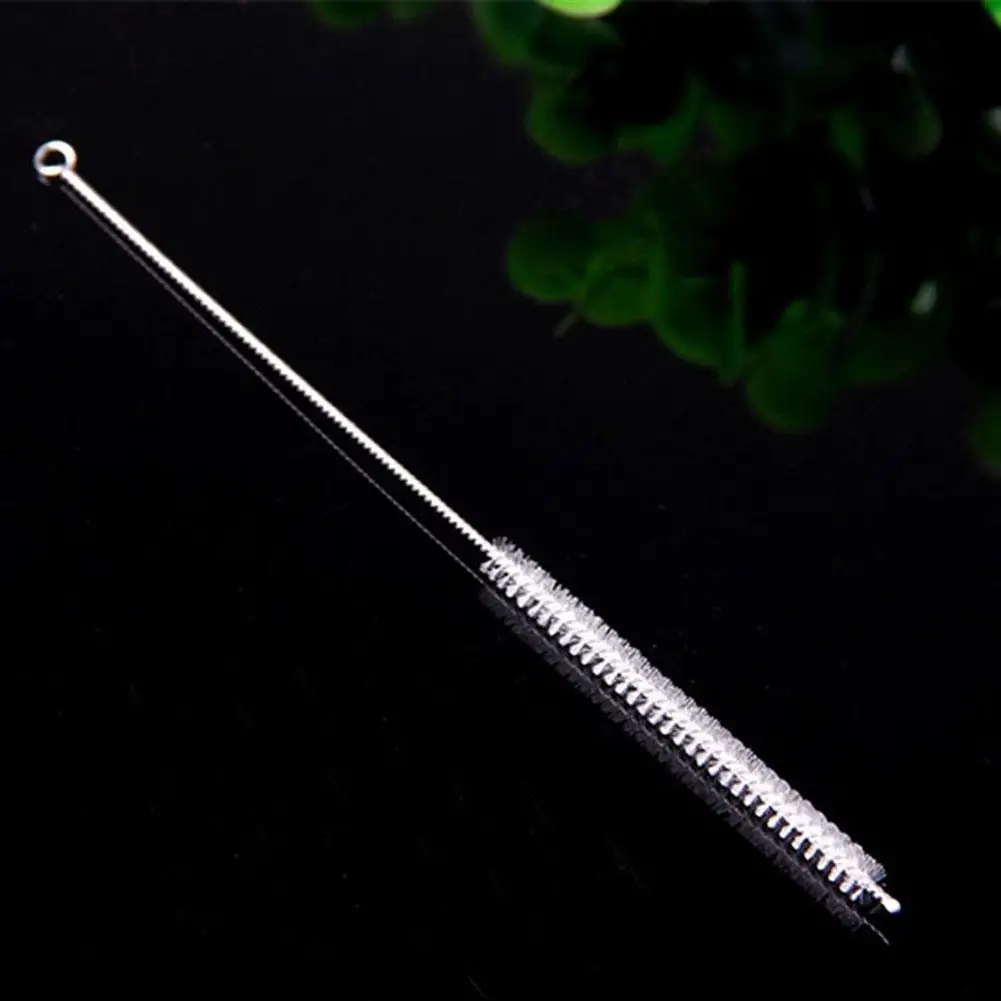 1 Pc Reusable Stainless Steel Drinking Straws Cleaning Brush Cleans