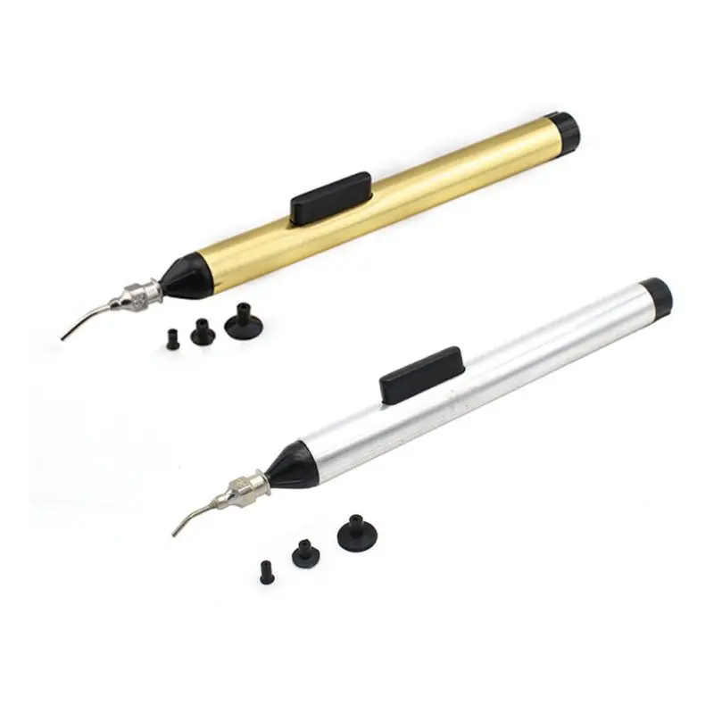 Паяльник деликатный ручной инструмент вакуумная Ручка для сосания 3 размера коллектор вакуумная Ручка для всасывания альтернативный пинцет