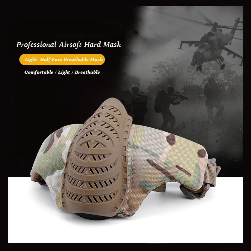 

2019 Light Professional Airsoft breathable Half face mask