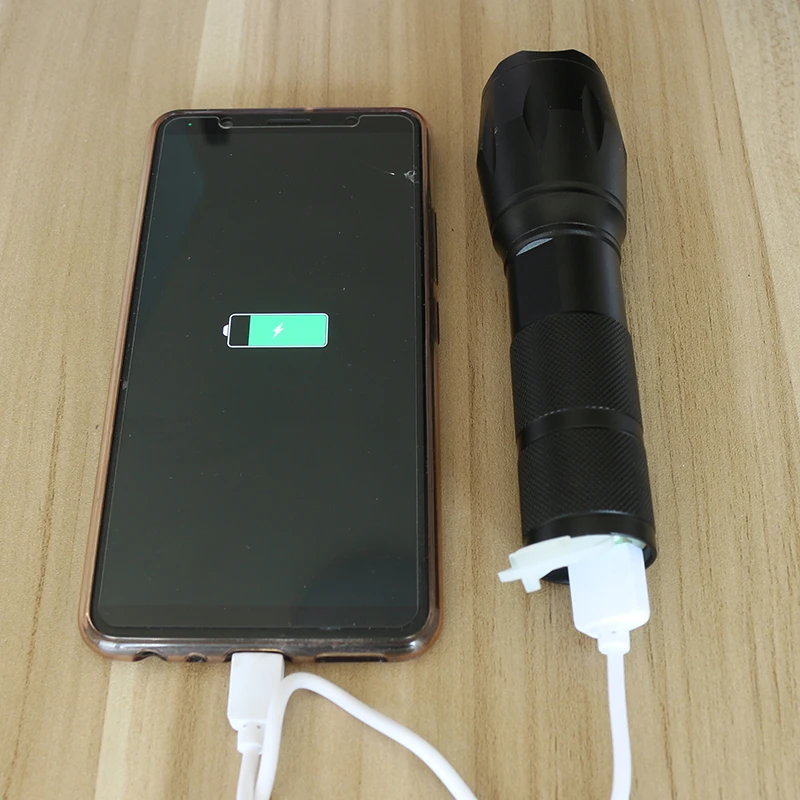 CREE XM L2 U3 L T6 Powerbank USB Перезаряжаемый светодиодный светильник для вспышки 10000 люмен
