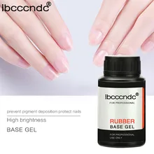 Модный Резиновый верхний базовый слой долговечный замачиваемый Светодиодный УФ-гель цветной горячий гель для ногтей украшения для ногтей 14 мл дизайн ногтей