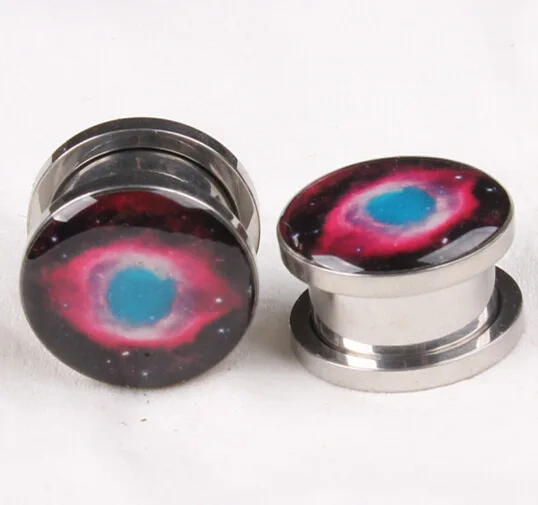 2015 hot sale pop star LOGO oil ear diffusion piercing jewelry EAR PLUG fake body plugs and tunnels | Украшения и аксессуары