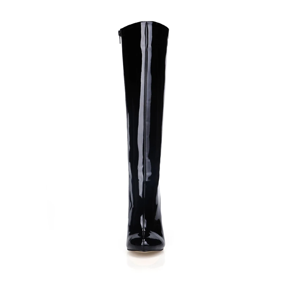 Пикантные вечерние женские сапоги до колена на высоком каблуке-шпильке; высокие сапоги; Bottes Genoux Femmes Talon Haut Aiguille Fete Mode YJ0640CBT-b12