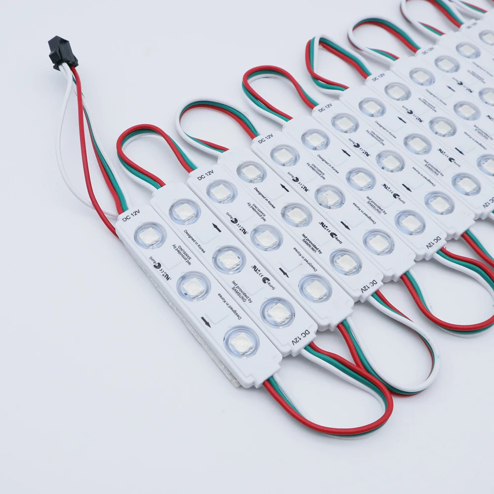 US $10.99 20PCS 12V WS2811 RGB LED Strip 5050 3 LED Dream Color LED Modules IP65 Waterproof For Advertising Letter Led Sign Backlight