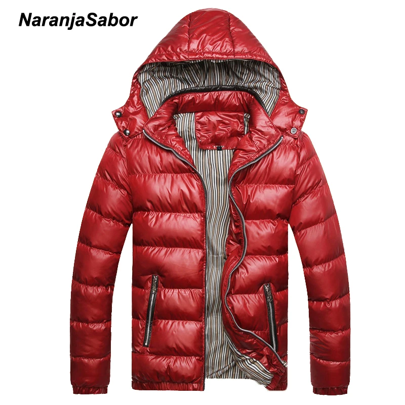 NaranjaSabor, зимние мужские пальто, теплые толстые мужские куртки, стеганые повседневные парки с капюшоном, мужские пальто, Мужская брендовая одежда, 5XL