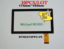 

10pcS New 7inch tablet capacitive touch screen handwriting outside number is RYHC019Fpc-V0 noting size and color