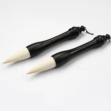 Мягкие шерстяные волос Китайская каллиграфия кисти ручка рисующей щетки большой бункер-фигурные макияжные кисточки героя из мультфильма на четыре сокровища исследования