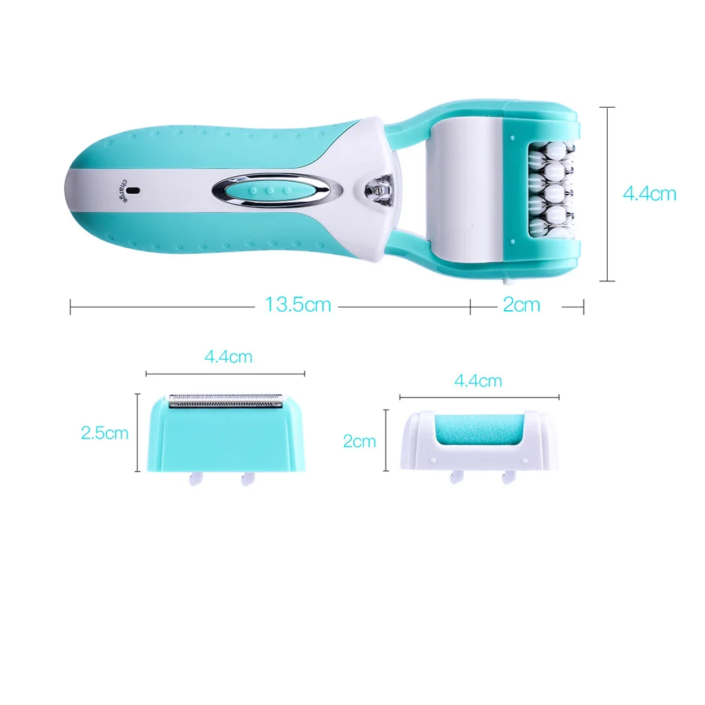 

Epilator 3in1 Rechargeable Electric Epilator Callus Hair Remover Lady Shaver Depilatory Women Face Bikini Leg depilator