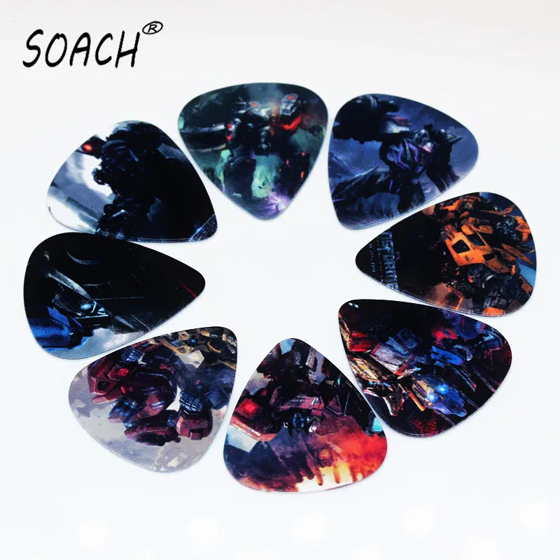

SOACH 50pcs 0.46mm guitar picks two side picks bass guitar paddle ukulele pick earrings pick