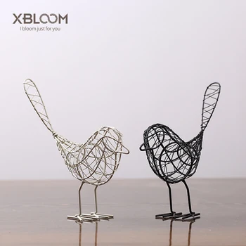 

Wrought iron bird decoration ornaments modern creative figure bird deer animal statue piggy bank garden wedding home decoration
