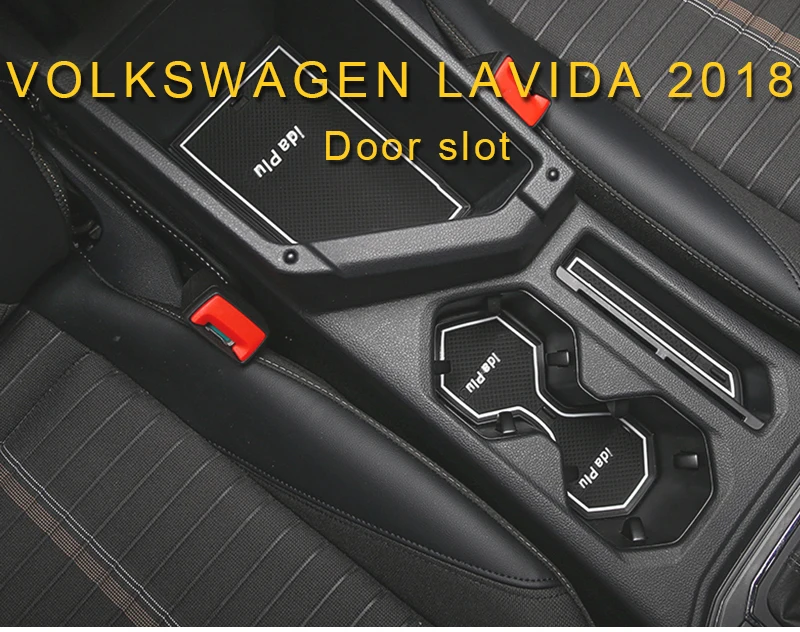 Для Volkswagen Lavida автомобильный Стайлинг, коврик для двери, Противоскользящий коврик, световые ворота, слот для чашки, аксессуары для интерьера