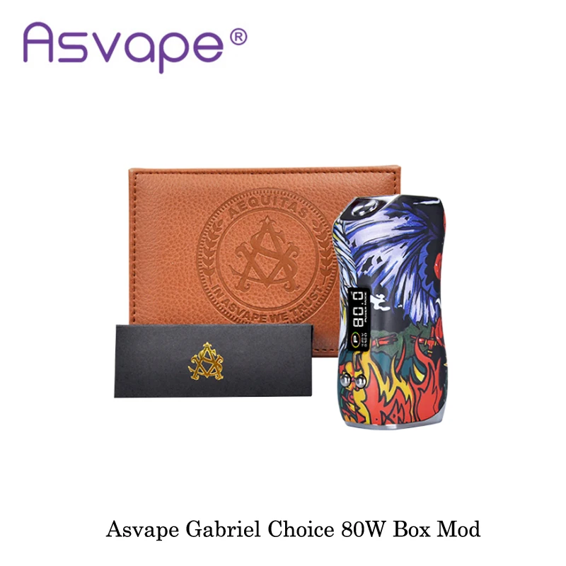 Электронная сигарета Asvape Габриэль выбор 80 Вт коробка мод золото/SS Питание от
