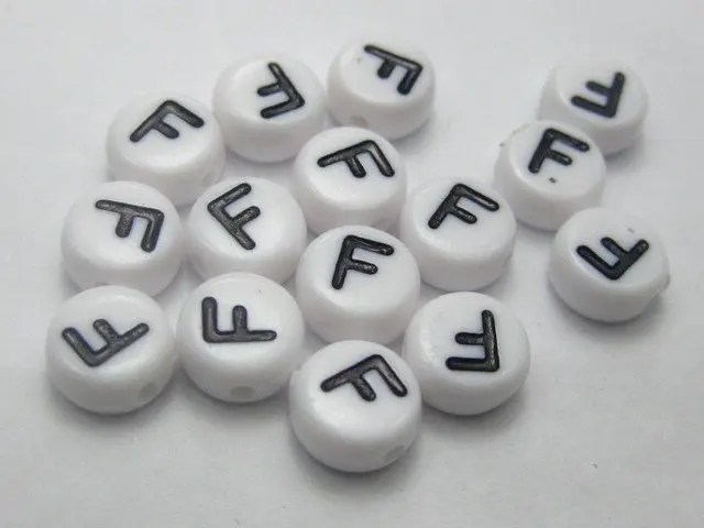 Черно белый Акриловый Алфавит с надписью A Z бусины монетами 4x7 мм|coins countries|beaded