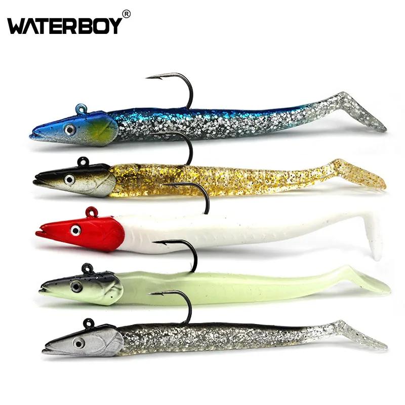 

WATERBOY 1pcs 11cm 22g Lead jig Head Soft Bait Artificial Wobber Sinking Fish Jigging Sea Fishing Lure Peche Pesca Leurre